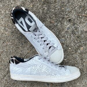 P448 John Sneakers with leopard trim size 38